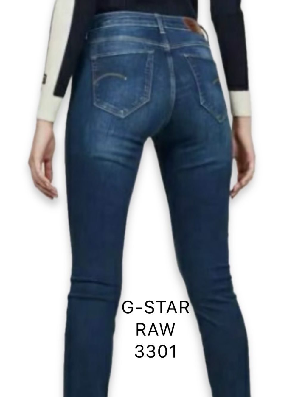 G-Star RAW 3301 Contour High Skinny Jeans 26x34 Blue Stretch Skinny High Waisted